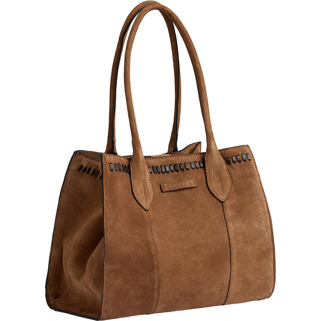 Depeche Madrid Handbag Dark Tan