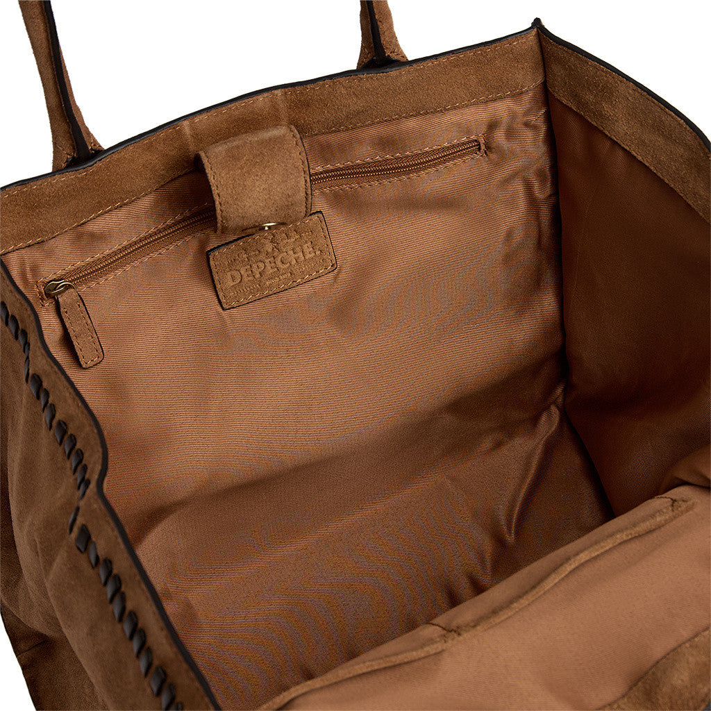 Depeche Madrid Handbag Dark Tan