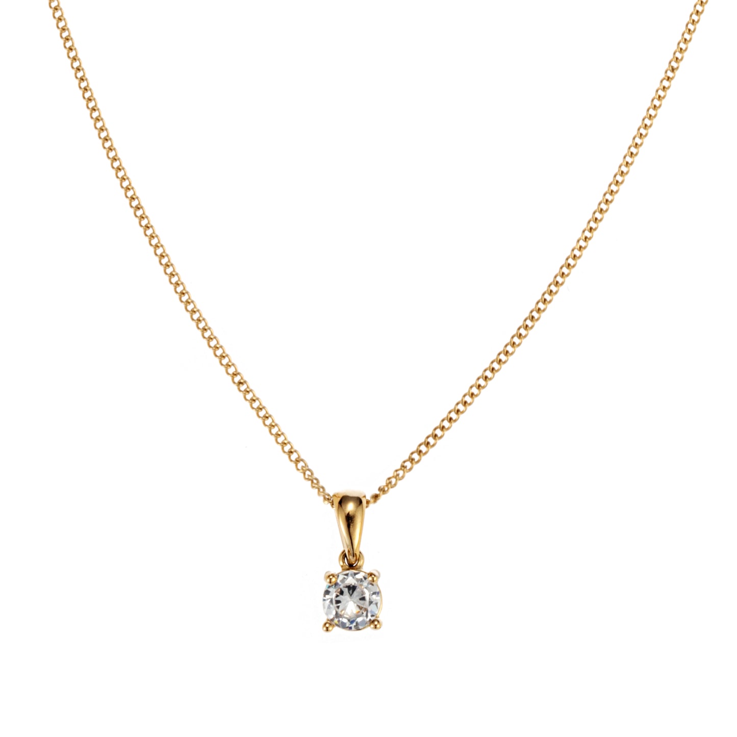 ByJolima Evita Crystal Necklace Gold