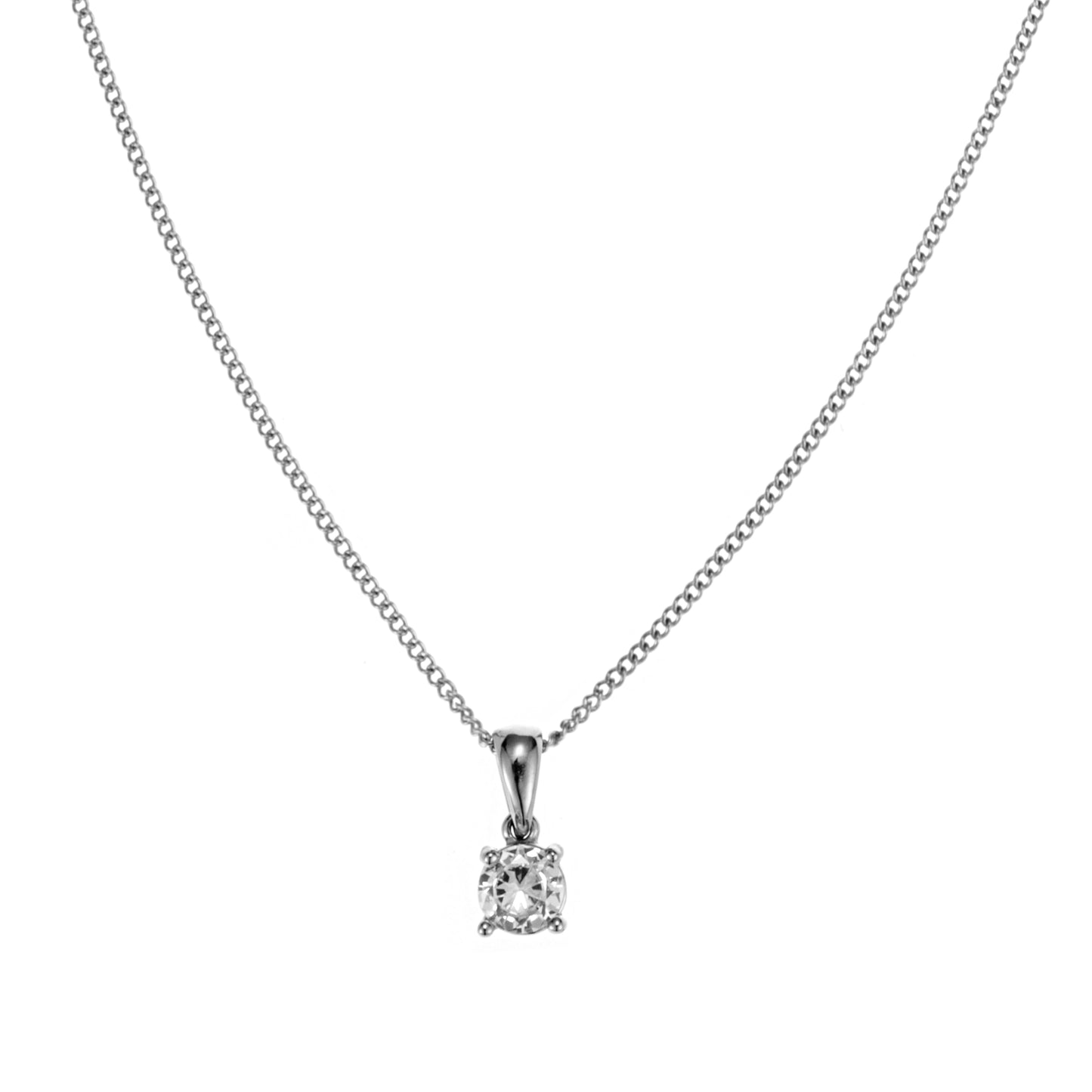 ByJolima Evita Crystal Necklace Silver
