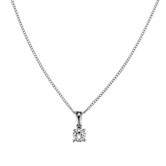 ByJolima Evita Crystal Necklace Silver