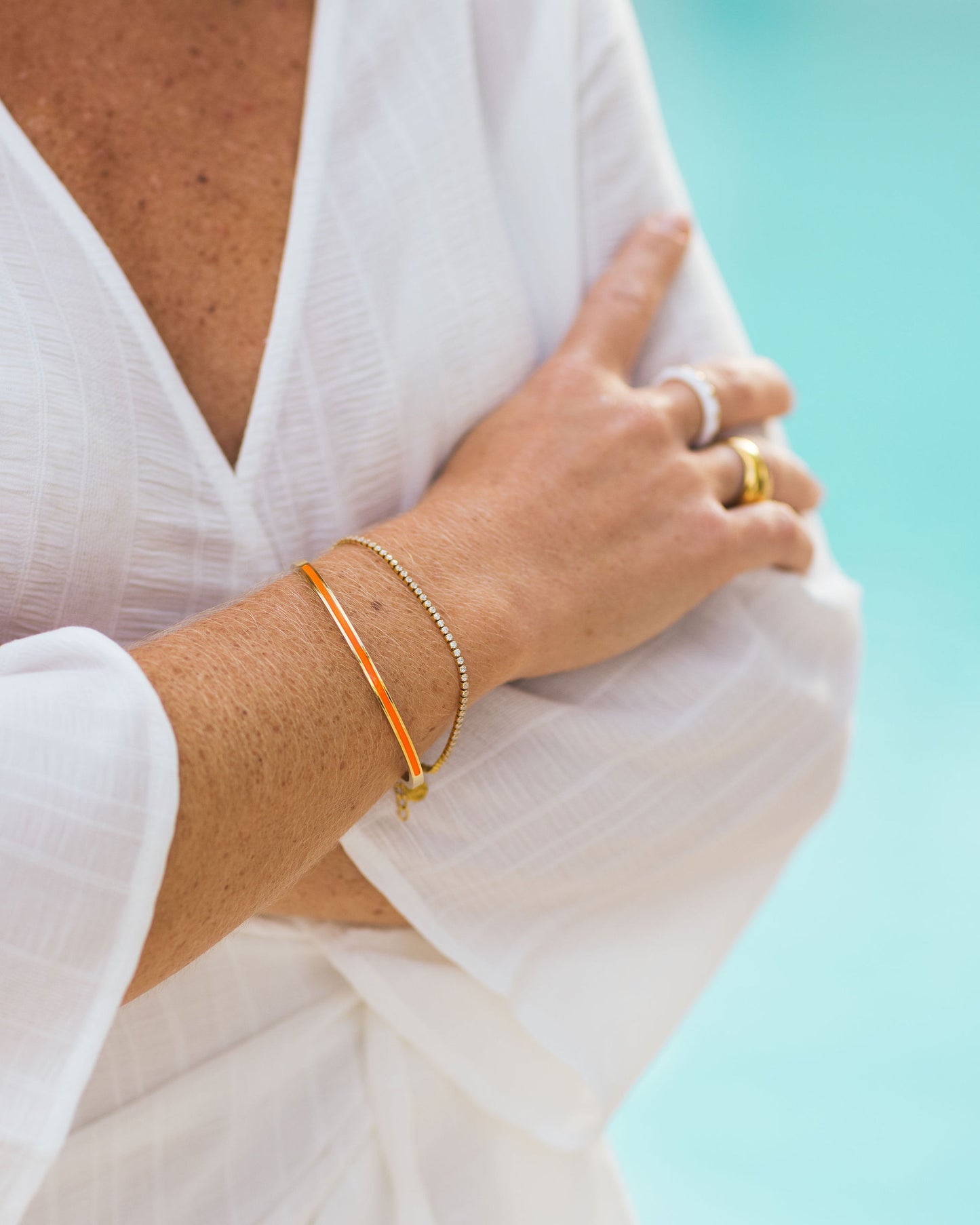 ByJolima Cloé Tennisbracelet Gold