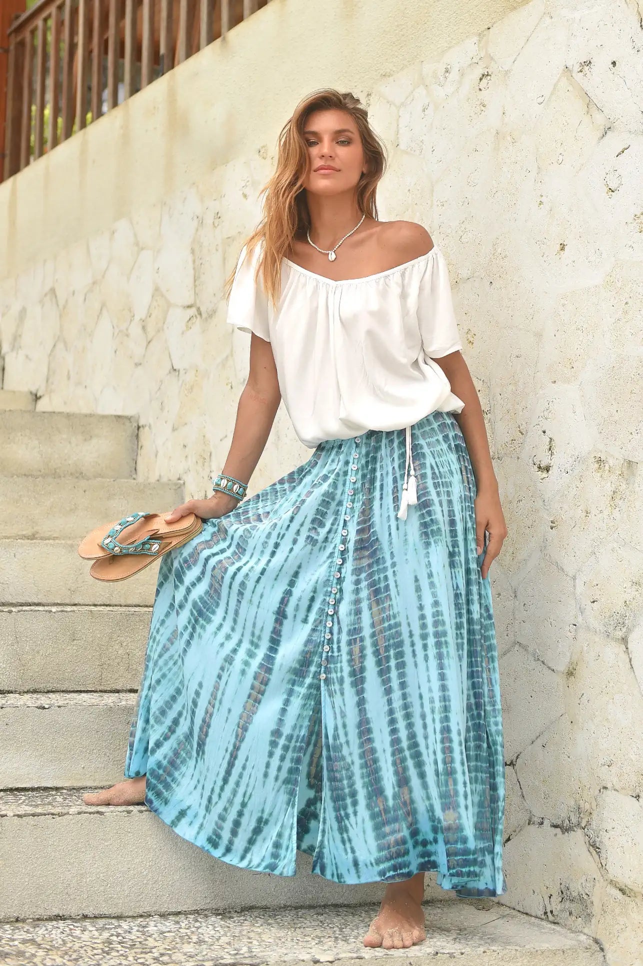 Hot Lava Joya Bluse Ivory