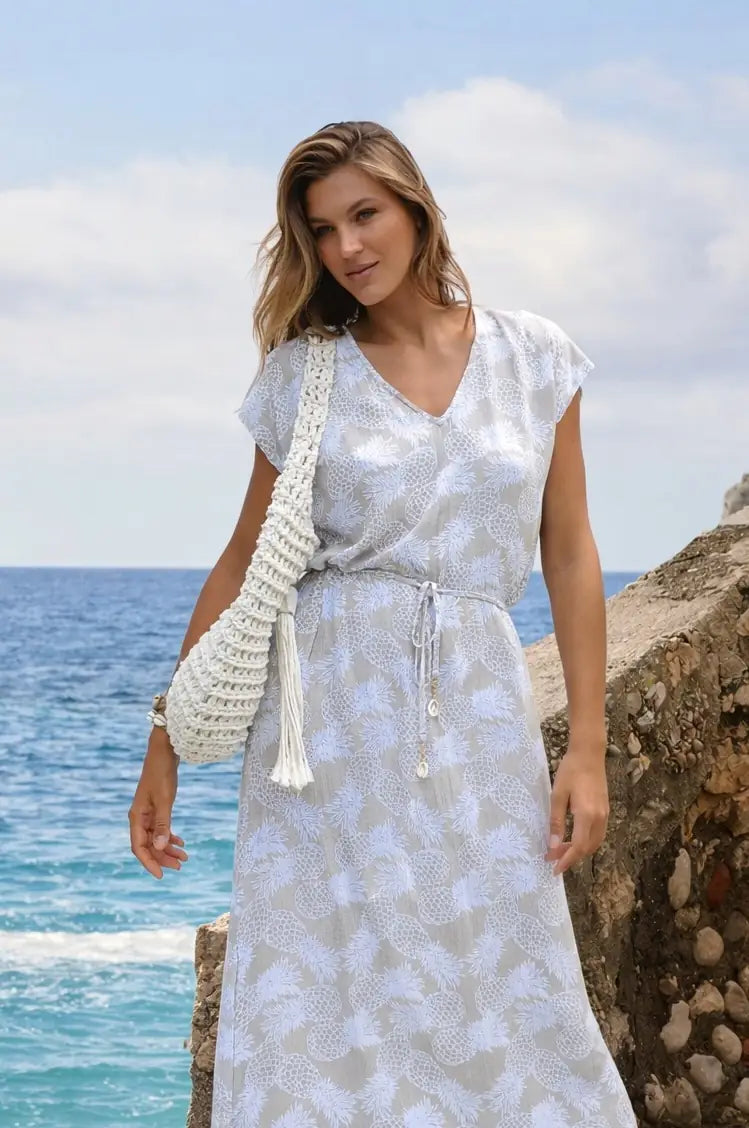 Hot Lava Lugano Dress Tropicana Pebble