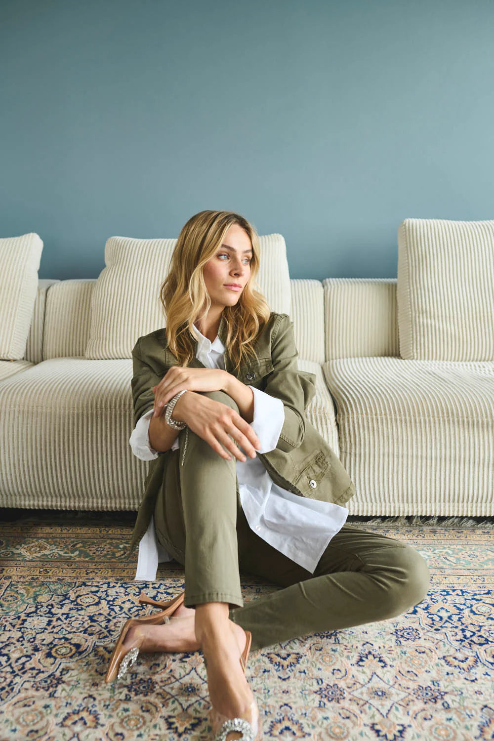 Costamani Capri Pants - Army