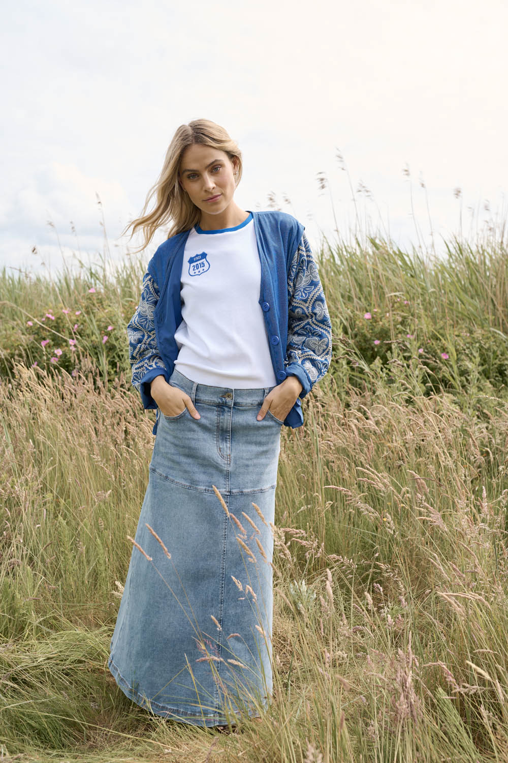 Costamani Coss Skjørt - Blue Denim