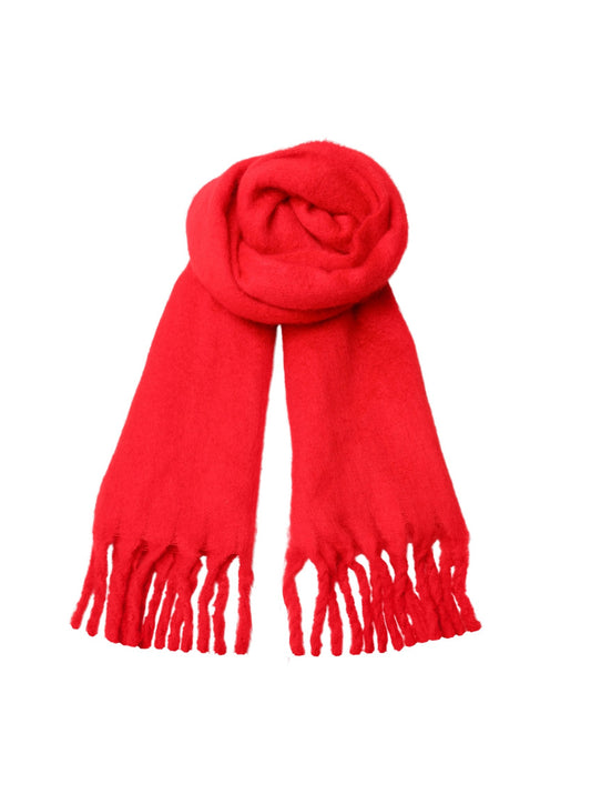 Black Colour Lorraine scarf Red