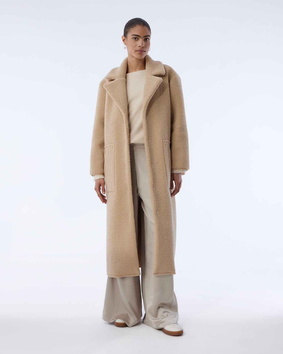 Knit-ted Aimee Coat Sand