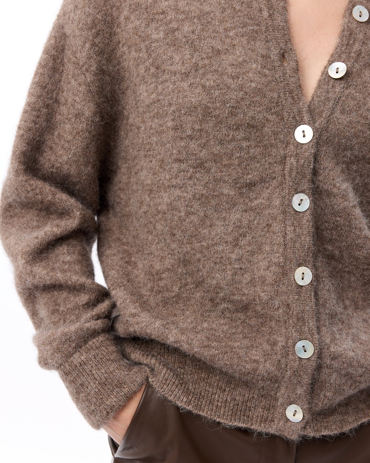 Knit-ted Britney Cardigan Walnut