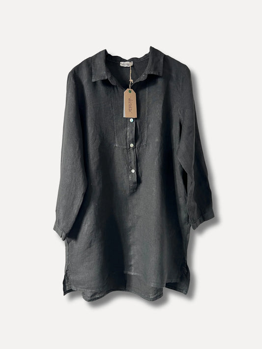 Reunion Dandy Attitude Linskjorte Grey