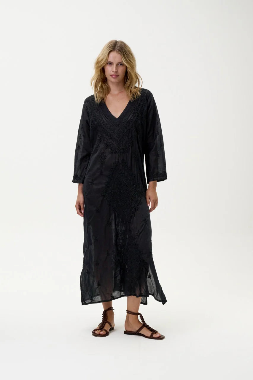 One Season Goa Embroidery Dress Black/Black