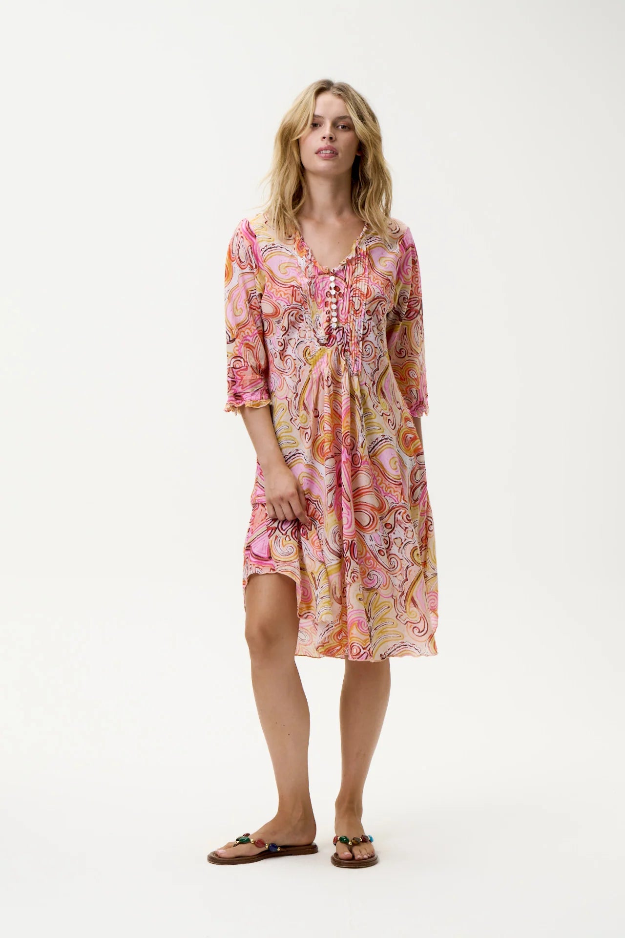 One Season Muscat Middy Poppy Dress