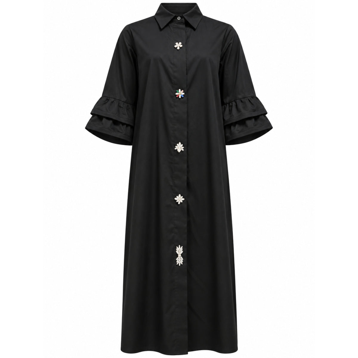 Costamani Amina Long Shirt - Black
