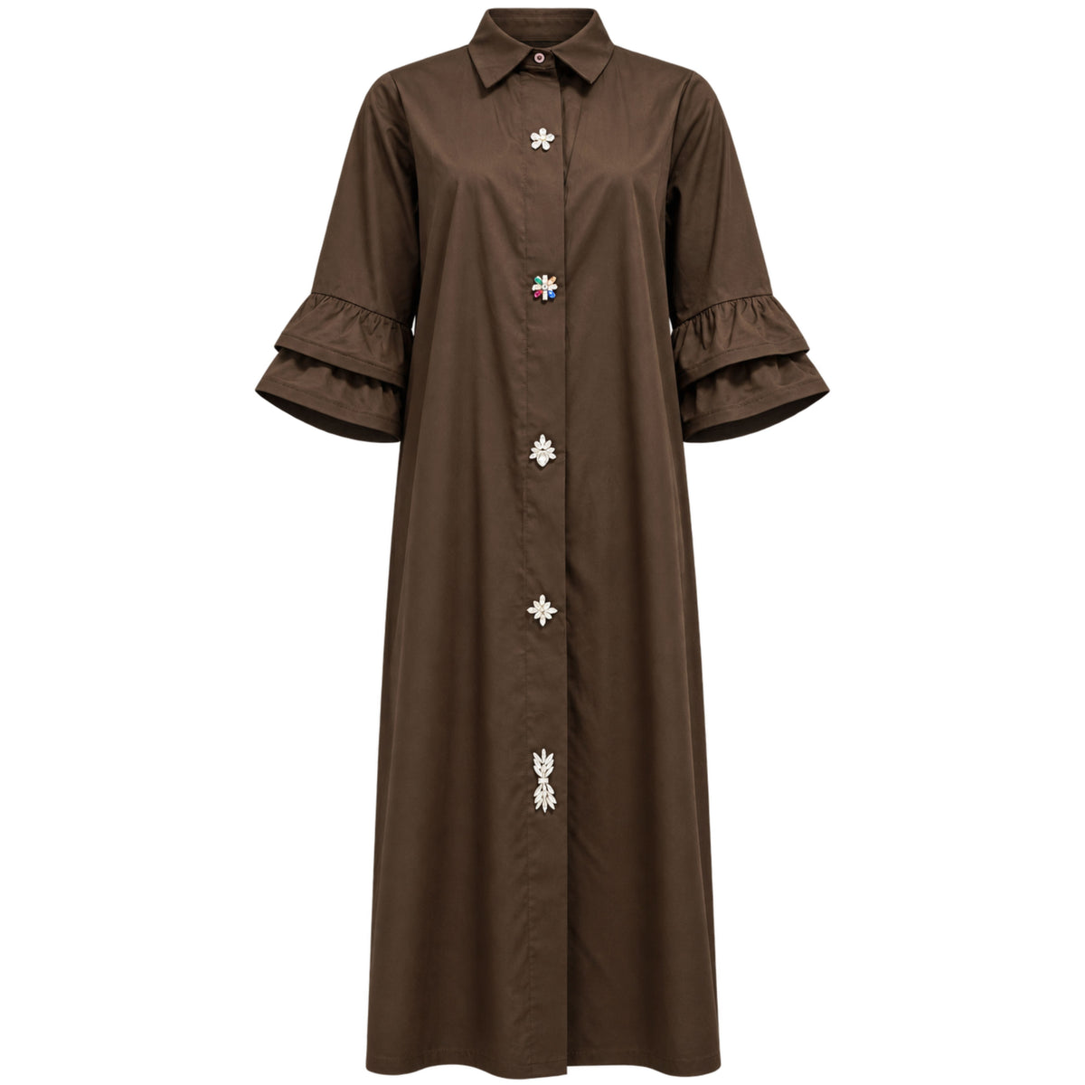 Costamani Amina Long Shirt - Choco