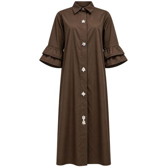 Costamani Amina Long Shirt - Choco