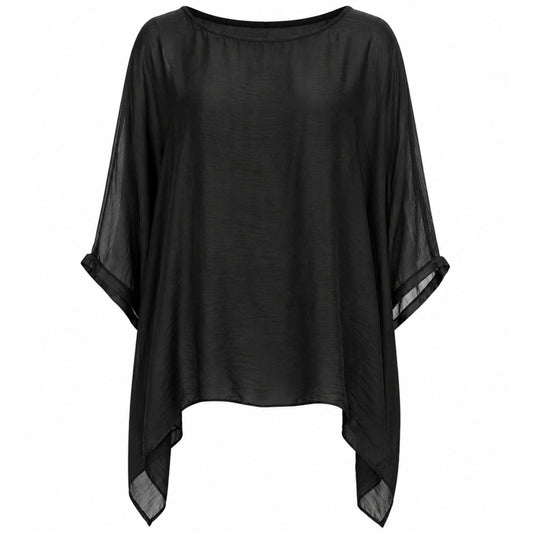 Costamani Silky Bat Blouse Black