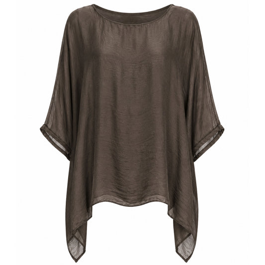 Costamani Silky Bat Blouse Choco