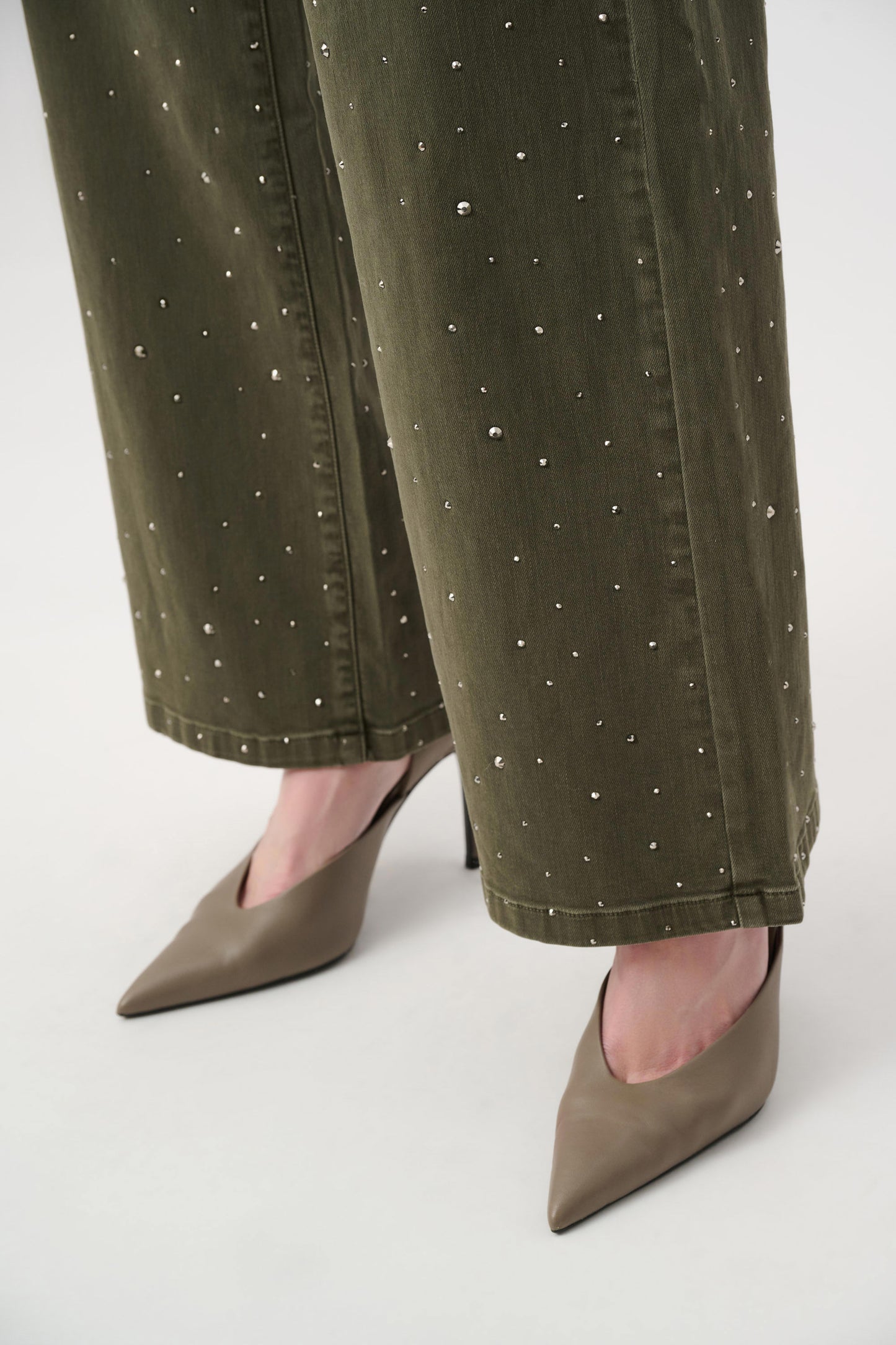 Joseph Ribkoff Rhinestone Jeans Army