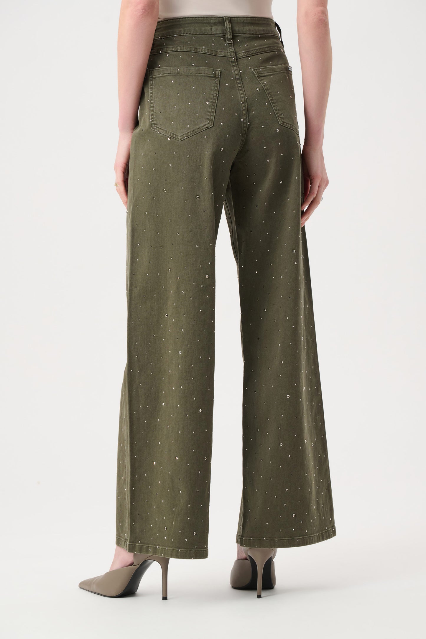 Joseph Ribkoff Rhinestone Jeans Army