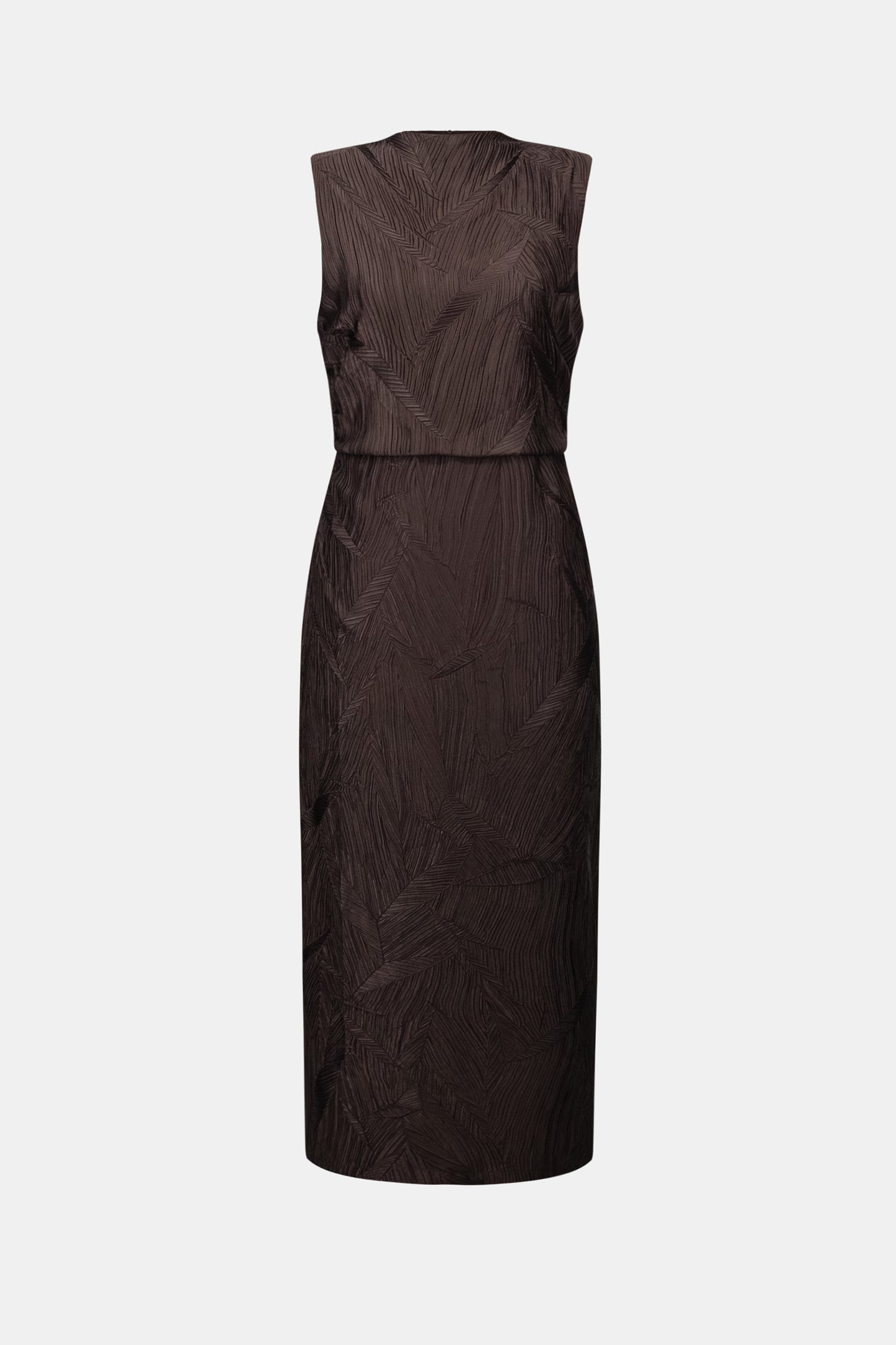 Joseph Ribkoff Pleated Satin Midi Dress