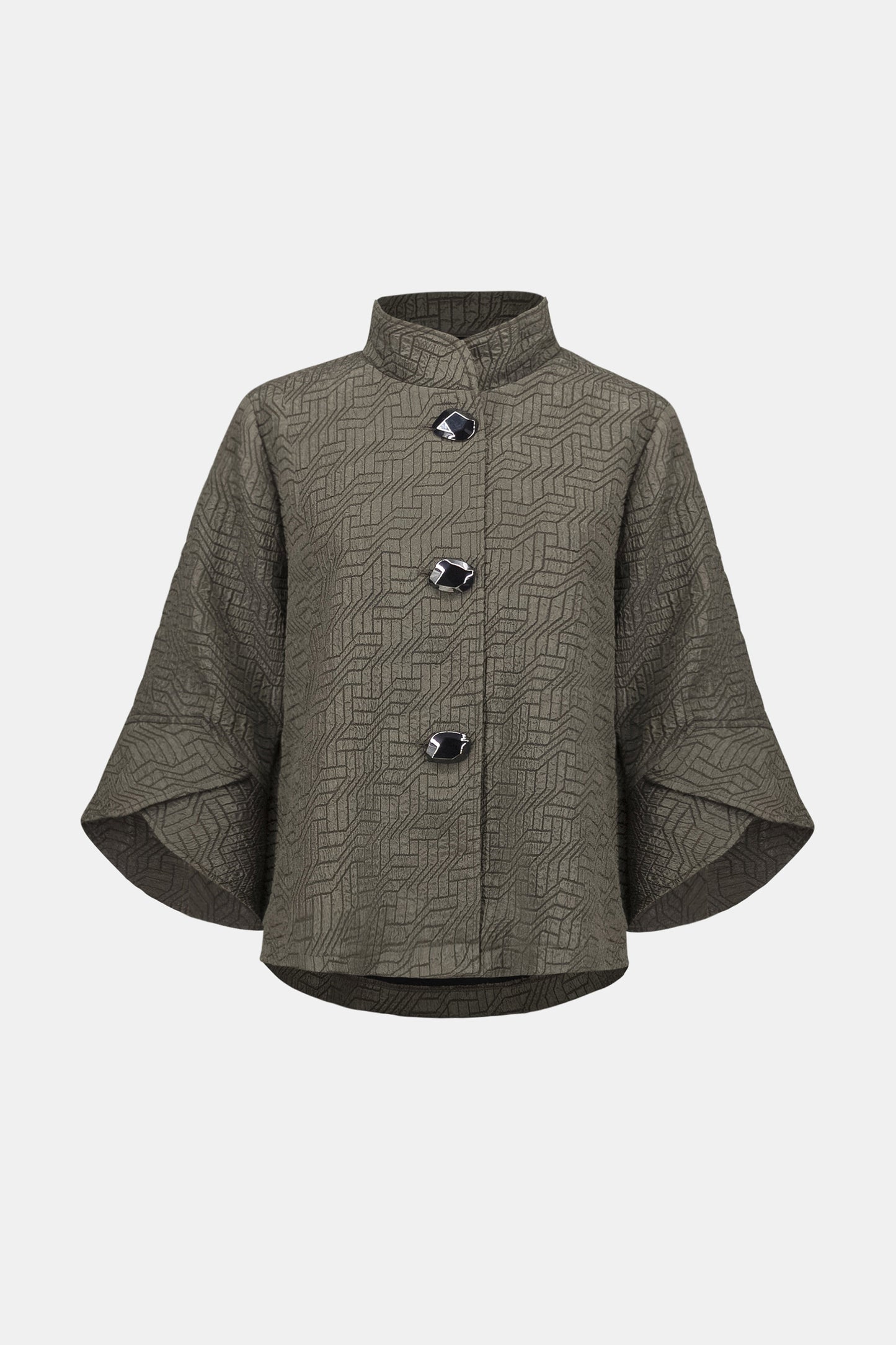 Joseph Ribkoff Geometric Jacquard Trapeze Jacket - 263152