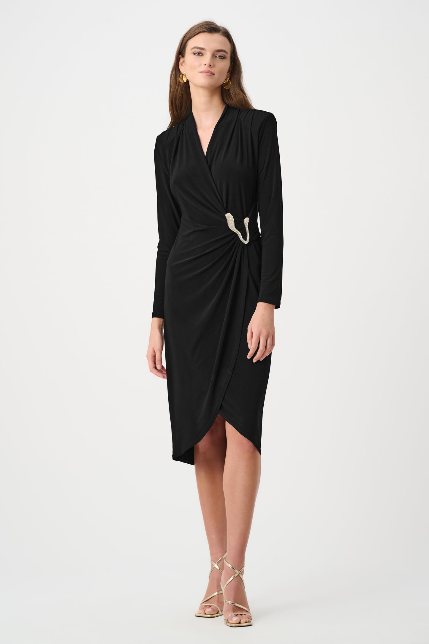 Joseph Ribkoff Silky Knit Sheath Wrap Dress - 263709