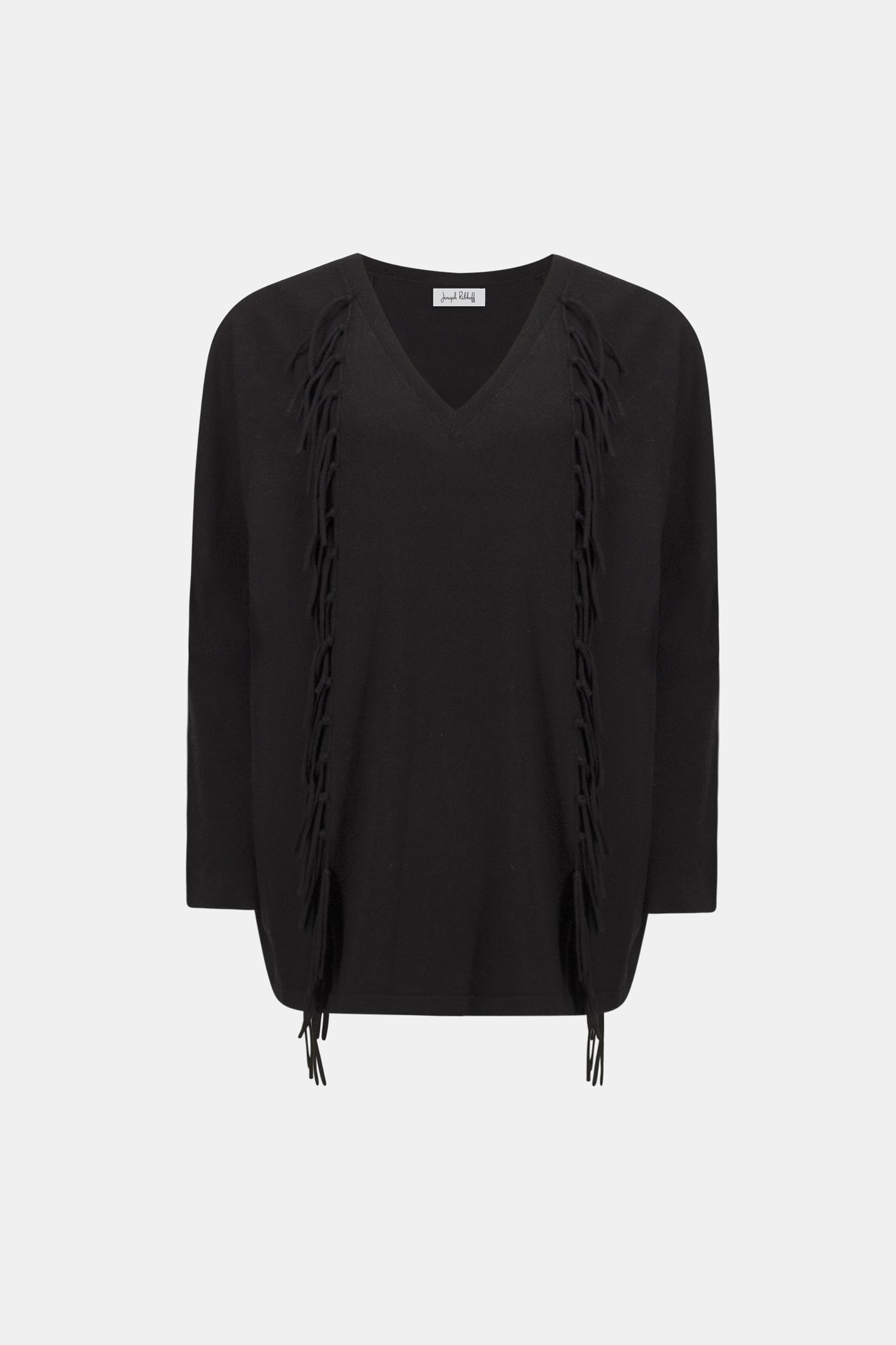 Joseph Ribkoff Viscose Knit Fringed Sweater - 263939