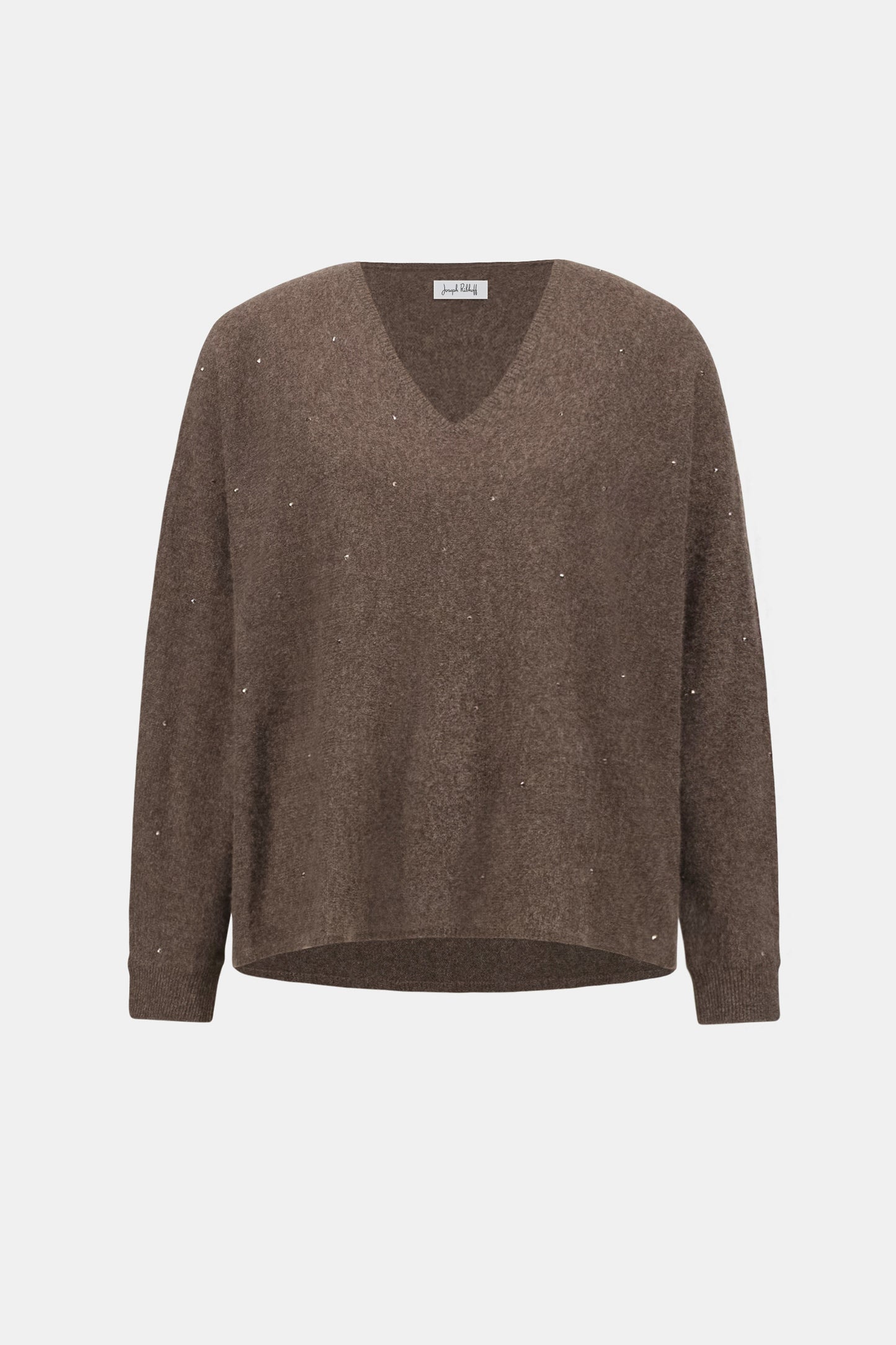 Joseph Ribkoff Cashmere Boxy Sweater - Dark Taupe