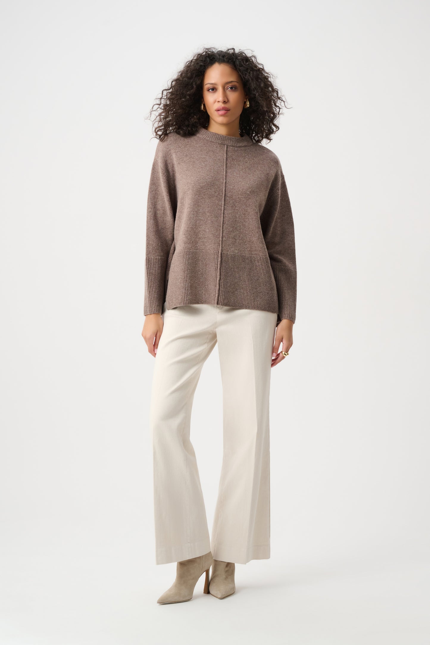 Joseph Ribkoff Wool Boxy Crewneck Sweater - 263959