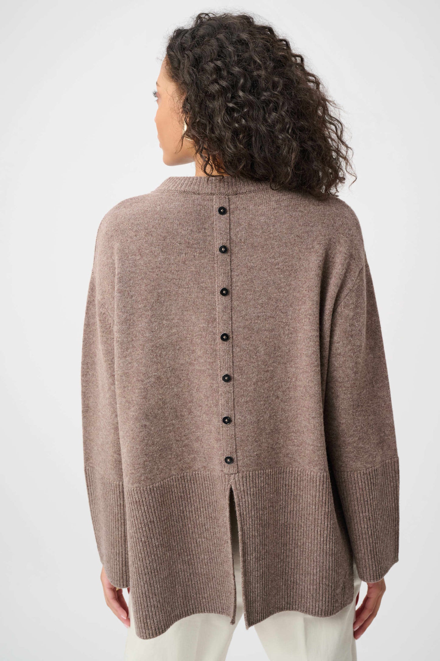 Joseph Ribkoff Wool Boxy Crewneck Sweater - 263959