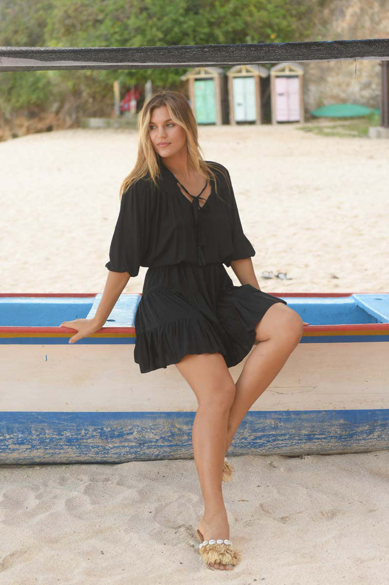 Hot Lava Marli Kjole Black