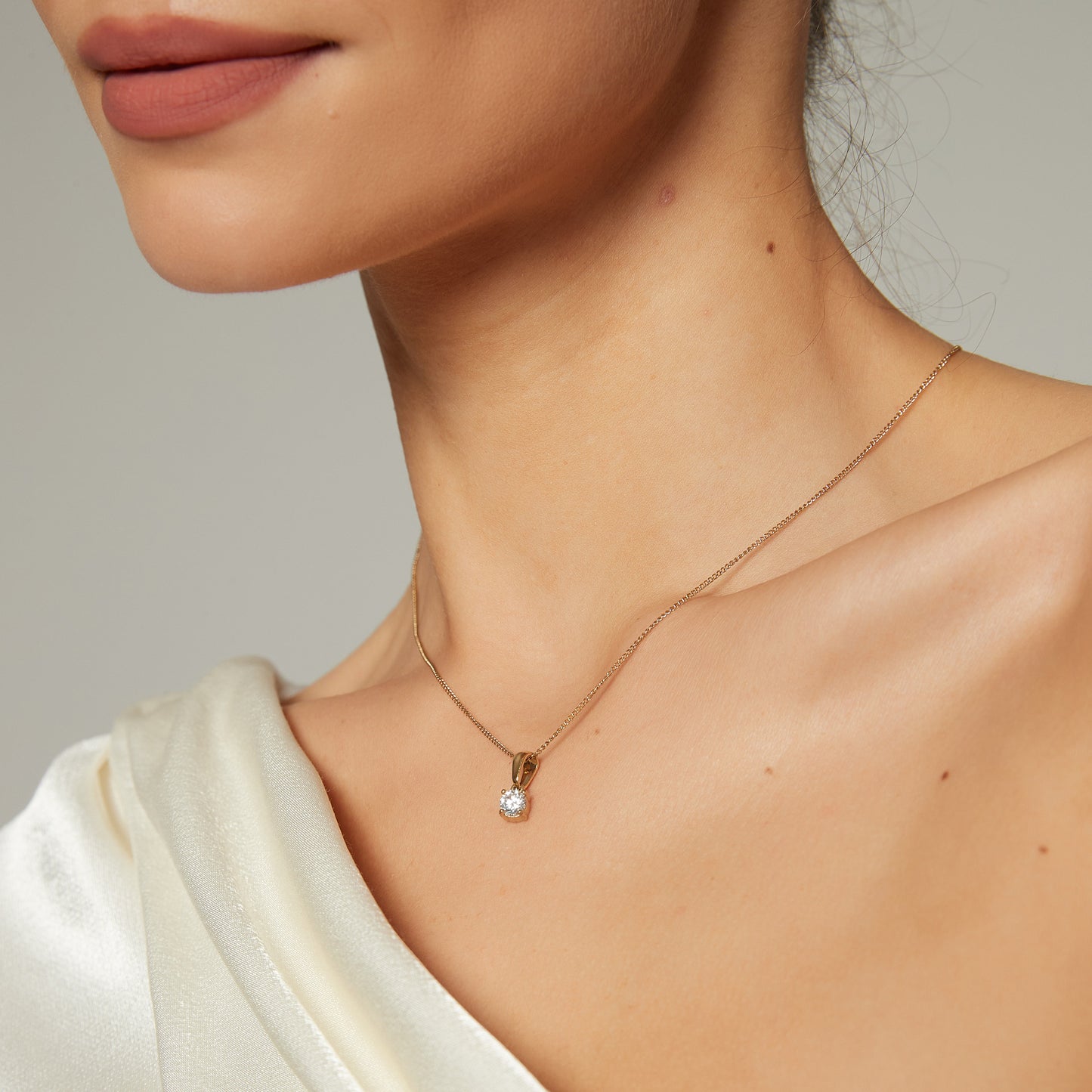 ByJolima Evita Crystal Necklace Gold