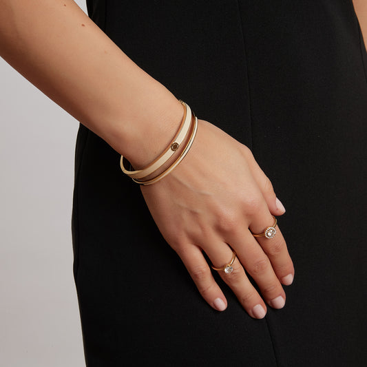 ByJolima Palermo Bangle Nude Gold
