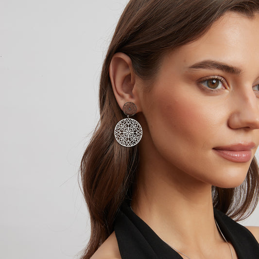ByJolima Double Spinn Earring Silver