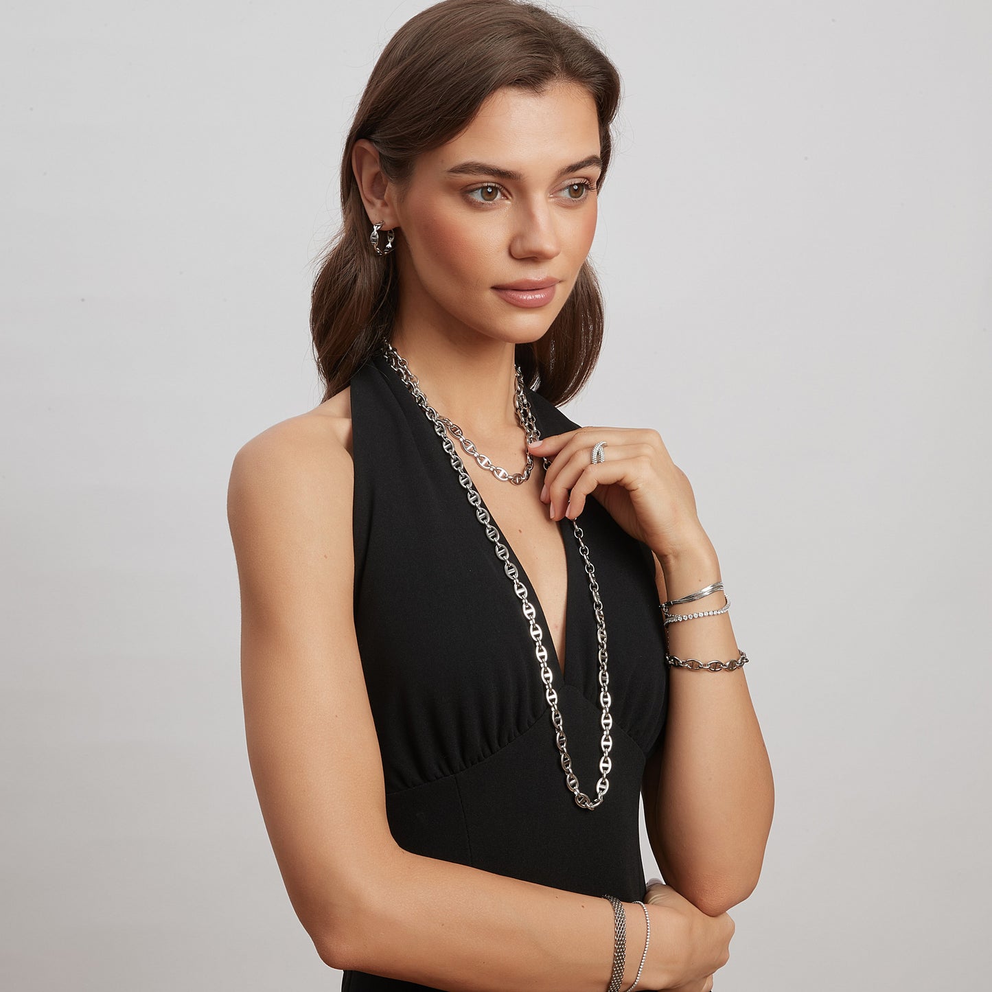 ByJolima Celine Chain Necklace 45 Silver