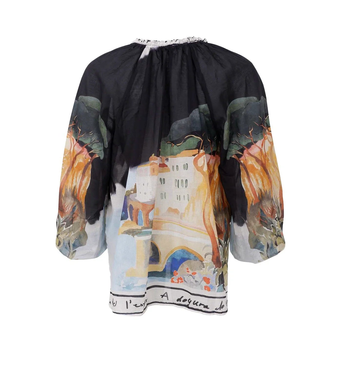 Black Colour Riviera Black Bluse