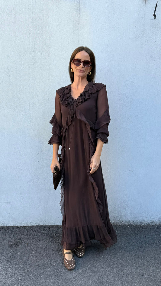 Moliin Ingrid Kjole Brun – produktbilde 2
