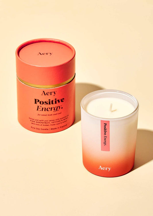 Aery Positive Energy Scented Candle - Oransje