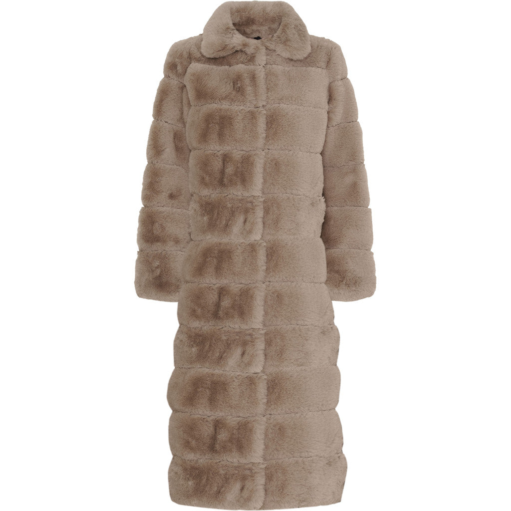 Notyz Fake Fur Kåpe Sand