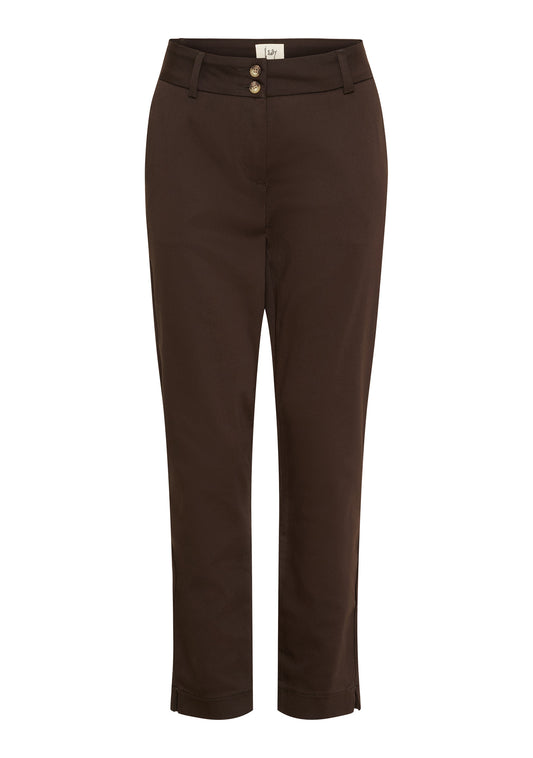Isay Chino Pants Dark Brown