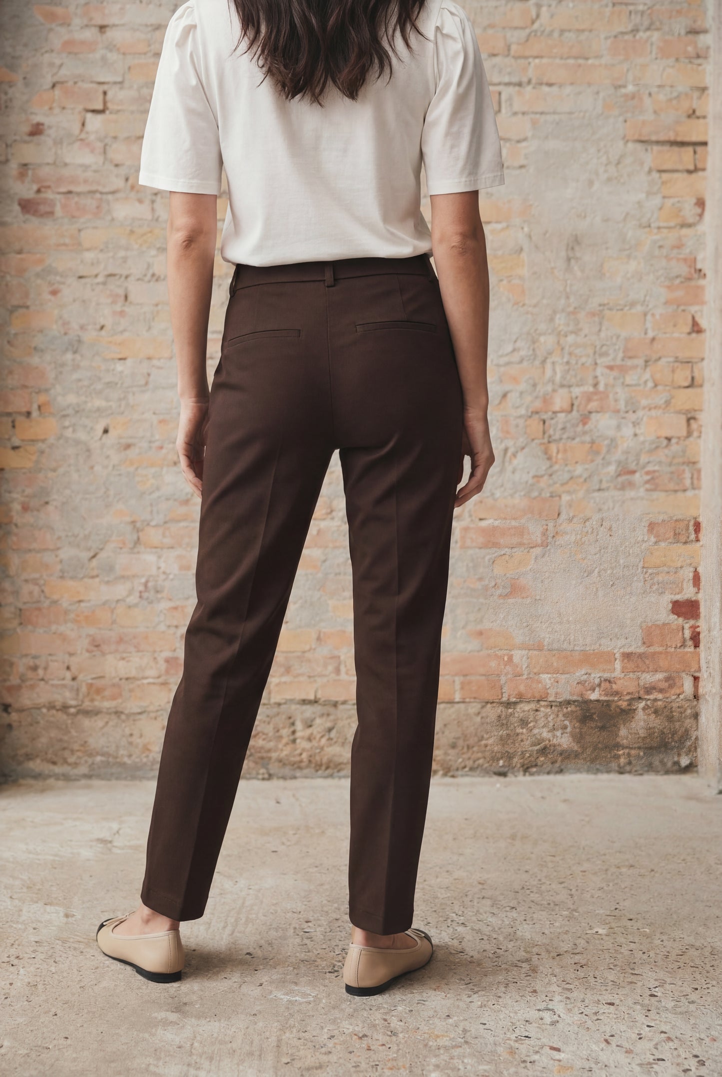Isay Chino Pants Dark Brown