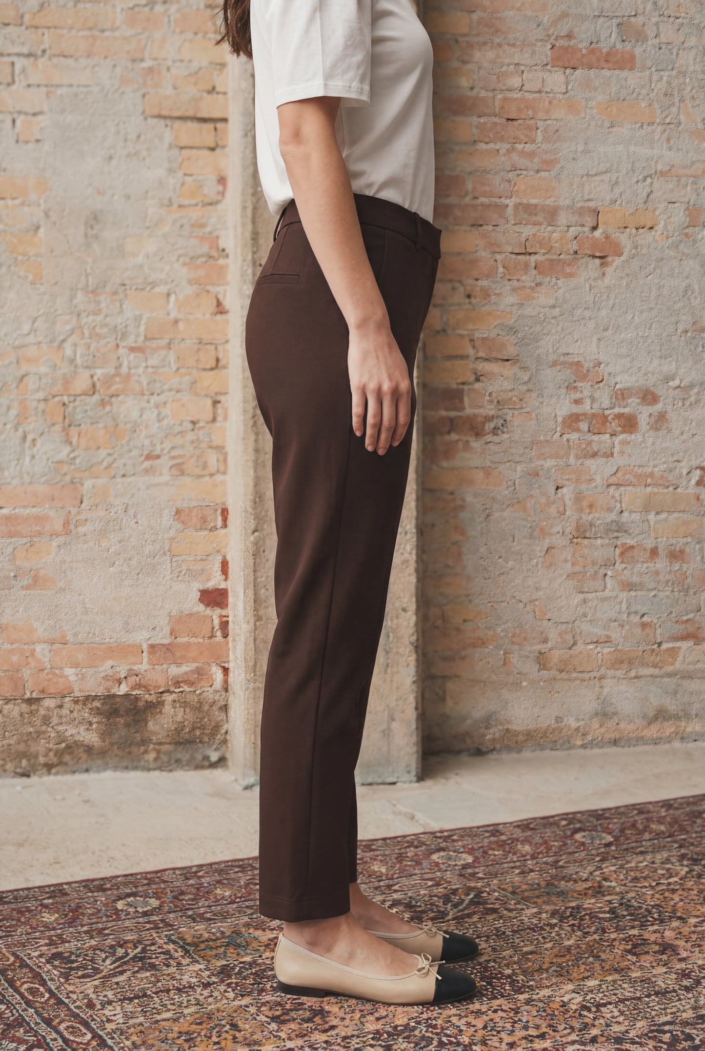 Isay Chino Pants Dark Brown