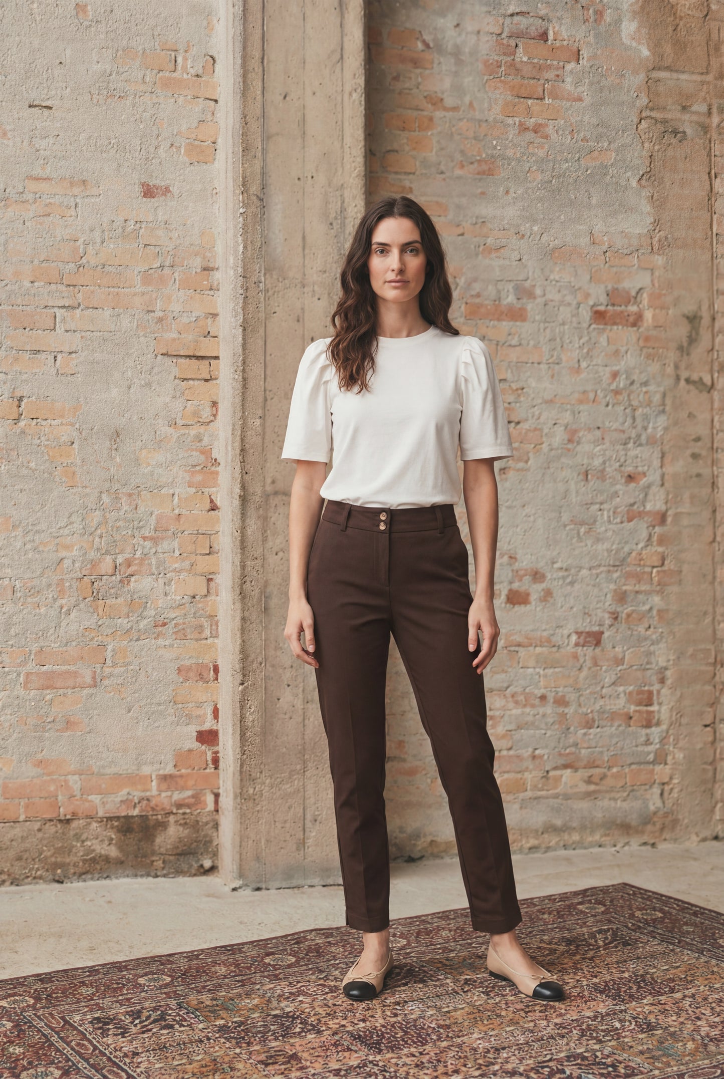 Isay Chino Pants Dark Brown