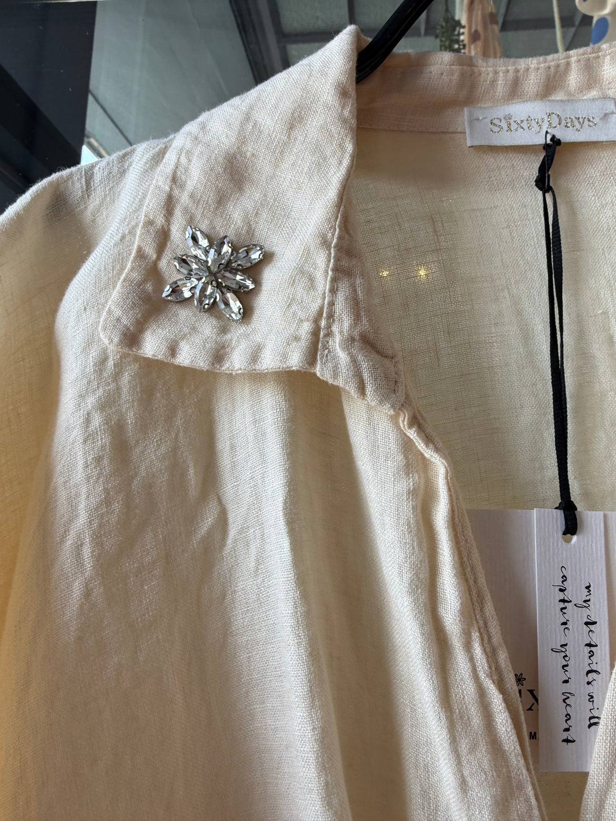 Sixtydays Bella Linbluse Beige