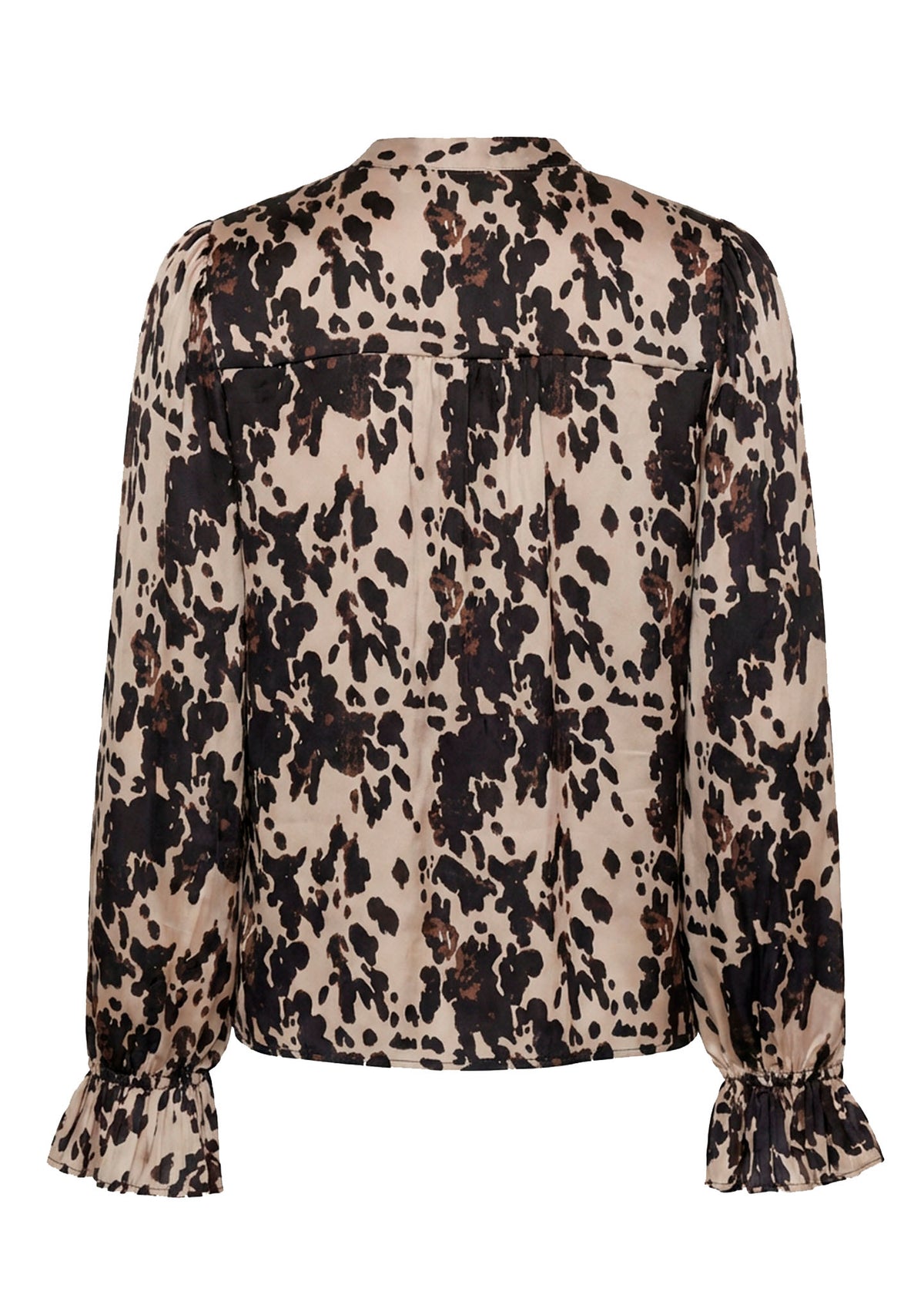 Isay Melba Pleat Blouse Earth Print