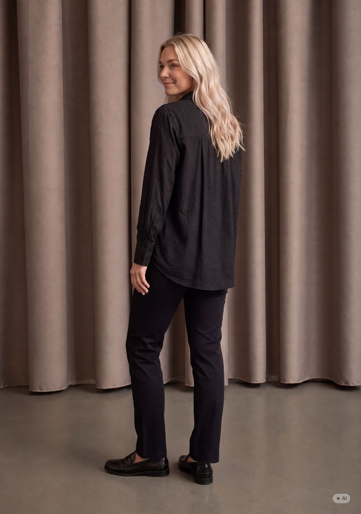 Isay Kate Shirt Black