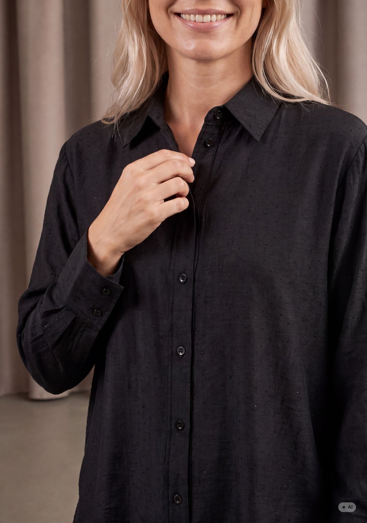 Isay Kate Shirt Black
