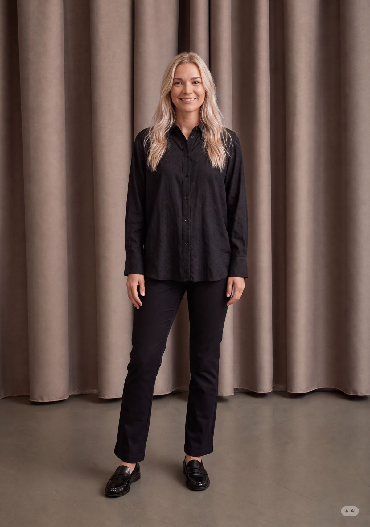 Isay Kate Shirt Black