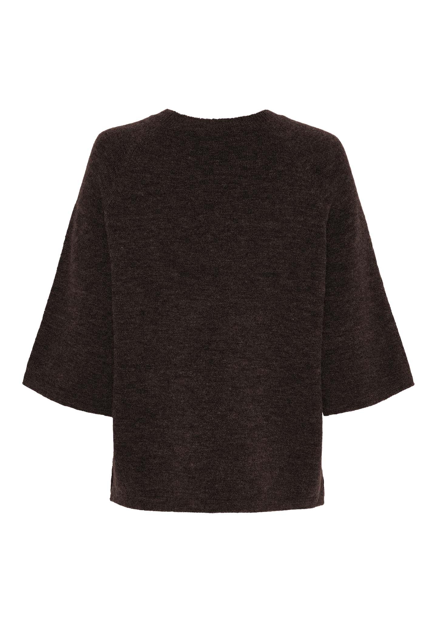 Isay Anna Short Sleeve Pullover - Mørk Brun