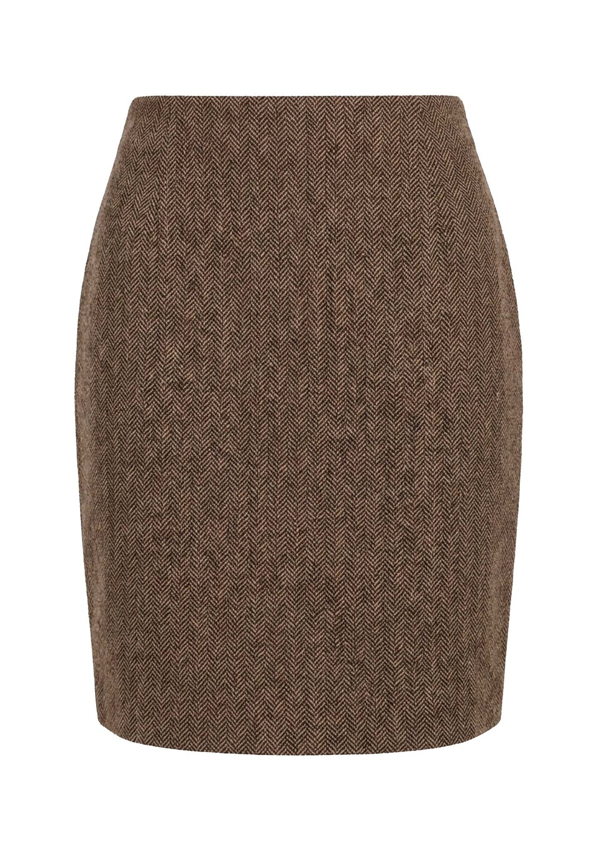 Isay Oda Skirt Brown Herringbone